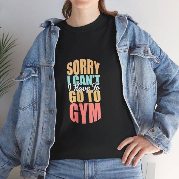 Funny Gym Apology Tee - Unisex Heavy Cotton T-Shirt
