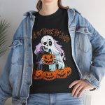 Trick Or Treat Your Self Black Color T-Shirt For Unisex Heavy Cotton Tee