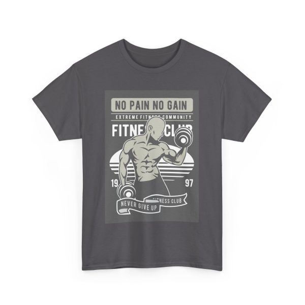 No Pain No gain Gum & Fitness T-Shirt For Men Heavy Cotton Tee