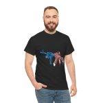 Patriotic Gun USA Flag Graphic Unisex Heavy Cotton Tee Patriotic Gun USA Flag Graphic Unisex Heavy Cotton Tee