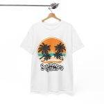 Summer Vibes White Color T-Shirt for Unisex Heavy Cotton Tee