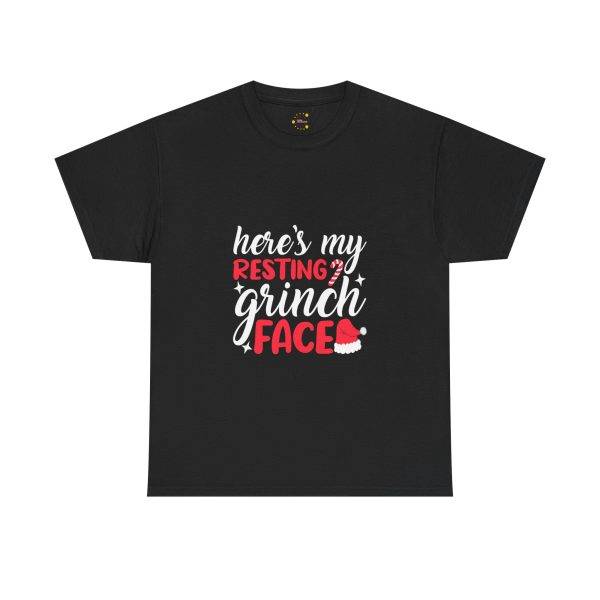 Here's My Resting Grinch Black Color T-Shirt For Unisex Heavy Cotton Tee Here's My Resting Grinch Black Color T-Shirt For Unisex Heavy Cotton Tee