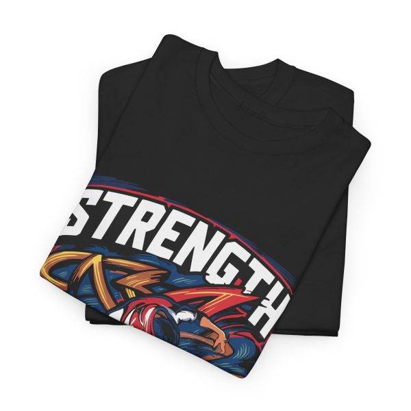Strength Progress Black Color T-Shirt For Unisex Heavy Cotton Tee