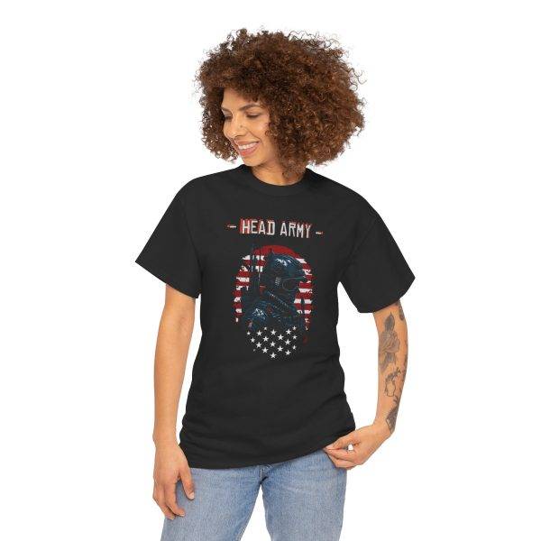 Head Army Unisex Heavy Cotton Tee - Patriotic Graphic Tee for Freedom Lovers