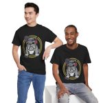 Bulldog Black Color T-Shirt For Unisex Heavy Cotton Tee