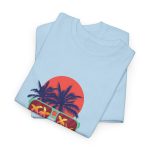 Summer Time Light Blue Color T-Shirt For Unisex Heavy Cotton Tee