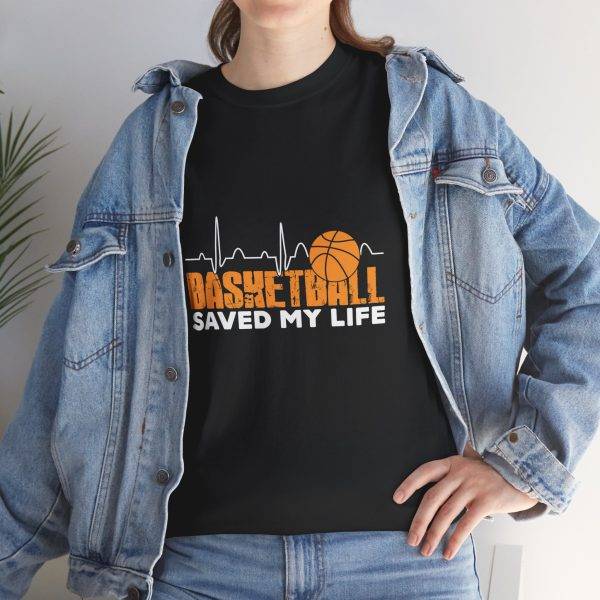 Basketball Saved My Life Unisex Heavy Cotton Tee
