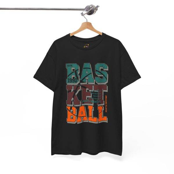 Vintage Basketball Unisex Heavy Cotton Tee - Sporty Graphic T-Shirt for Fans