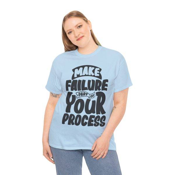 Make Failure Part Of Your Process Light Blue Color T-Shirt For Unisex Heavy Cotton Tee