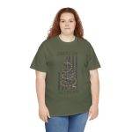 American Veteran Military Green Color T-Shirt For Unisex Heavy Cotton Tee