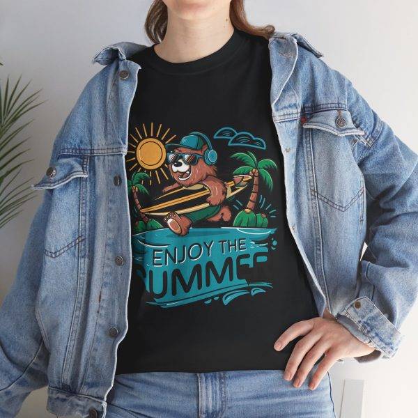 Summer Vibes Unisex Heavy Cotton Tee - Enjoy the Summer Graphic