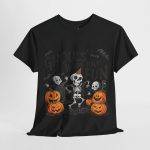 Halloween Ghouls Just Wanna Have Fun Back Color T-Shirt For Unisex Heavy Cotton Tee