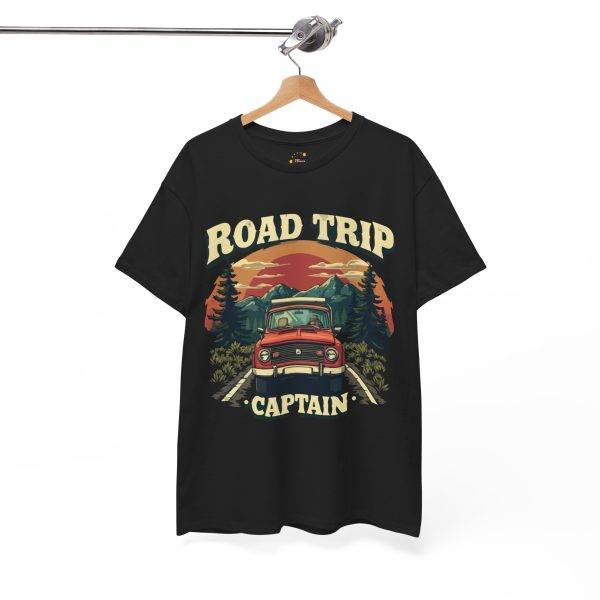 Road Trip Caption Black Color T-Shirt For Unisex Heavy Cotton Tee Road Trip Caption Black Color T-Shirt For Unisex Heavy Cotton Tee