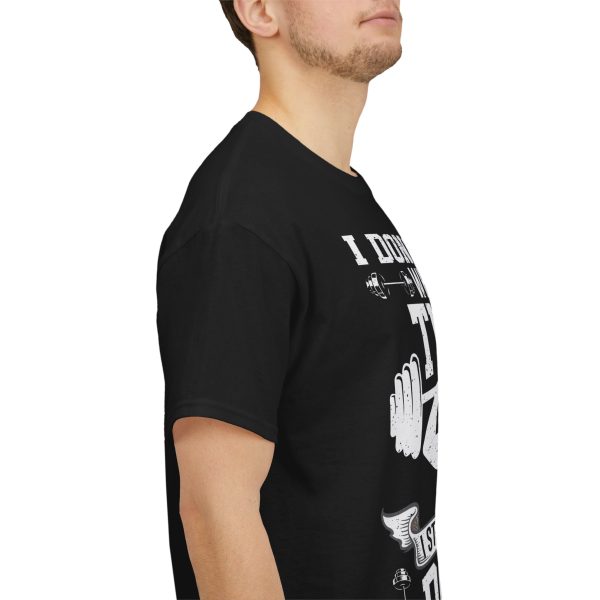 I dont stop when i'm tired gym black color Tshirt For Unisex Heavy Cotton Tee