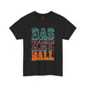 Vintage Basketball Unisex Heavy Cotton Tee - Sporty Graphic T-Shirt for Fans