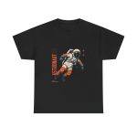 Astronaut Black Color T-Shirt For Unisex Heavy Cotton Tee