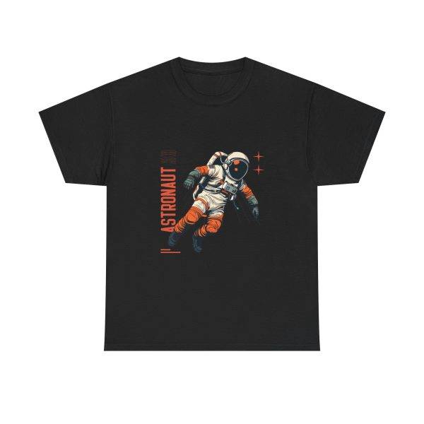 Astronaut Black Color T-Shirt For Unisex Heavy Cotton Tee