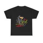 WILD  WAITING FOR THE WAVES Black Color T-Shirt For Unisex Heavy Cotton Tee
