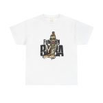 Funky baba white Color T-Shirt For Unisex Heavy Cotton Tee