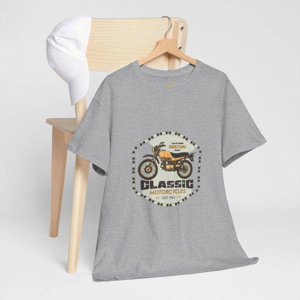 Classic Motorcycle Unisex Heavy Cotton Tee - Perfect for Bike Lovers