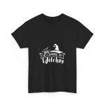 Halloween Drink up Witches Black Color T-Shirt For Unisex Heavy Cotton Tee