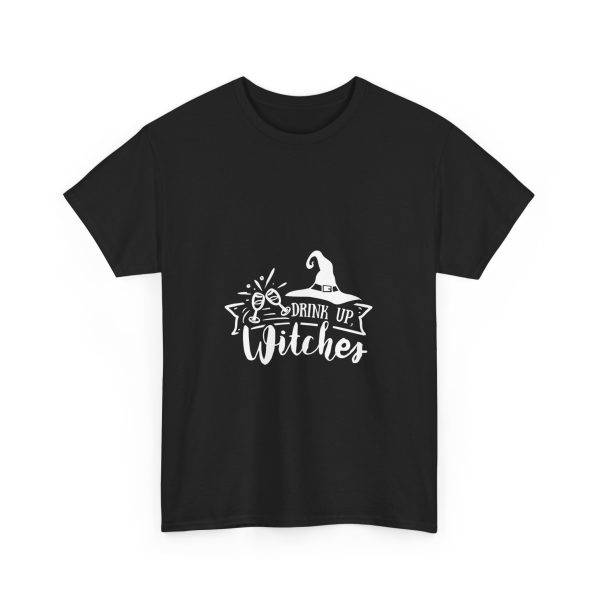 Halloween Drink up Witches Black Color T-Shirt For Unisex Heavy Cotton Tee