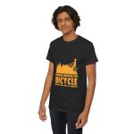Bicycle Black Color T-Shirt For Unisex Heavy Cotton Tee
