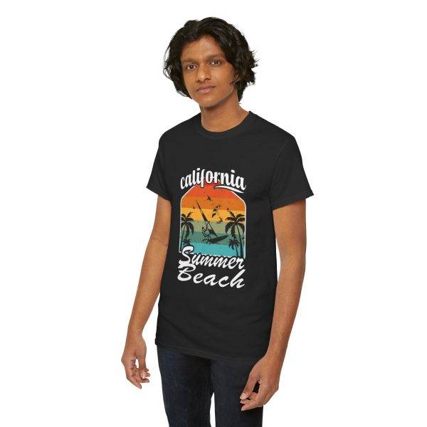 California Summer Beach Unisex Heavy Cotton Tee