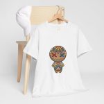Scary Doll White Color Tshirt For Unisex Heavy Cotton Tee