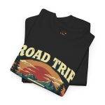 Road Trip Captain Black Color T-Shirt For Unisex Heavy Cotton Tee