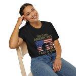 This is how Americans take a knee Black Color T-Shirt For Unisex Soft style T-Shirt