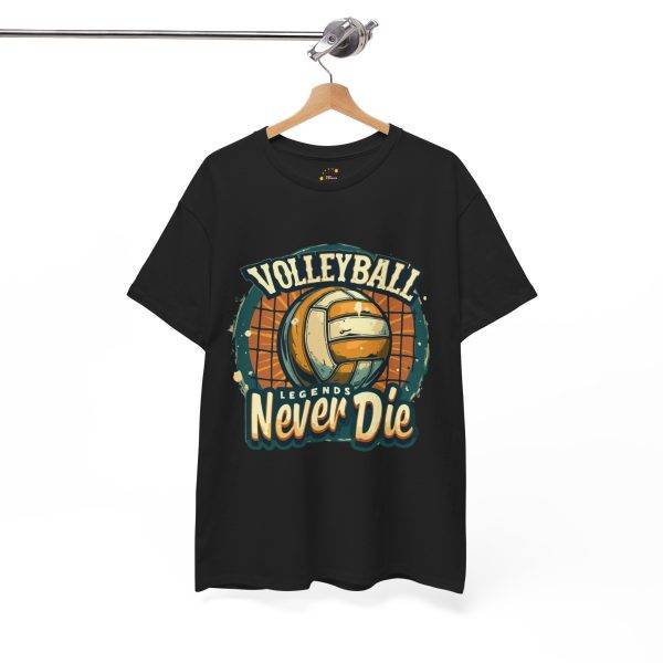 Volleyball Legends Never Die Unisex Heavy Cotton Tee