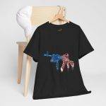 Patriotic Gun USA Flag Graphic Unisex Heavy Cotton Tee Patriotic Gun USA Flag Graphic Unisex Heavy Cotton Tee