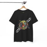 Vibrant Basketball Unisex Heavy Cotton Tee - Colorful Abstract Graphic Design