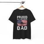 Proud U.S. Air Force Dad Unisex Heavy Cotton Tee - Patriotic Father's Day Gift