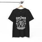 Astronaut THE EXPLORER MISSION TO MARS Black Color T-Shirt For Unisex Heavy Cotton Tee