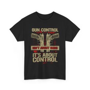 Bun Control It's About Control T-Shirt For Men Heavy Cotton Tee