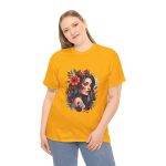Beauty Women Gold Color T-Shirt For Unisex Heavy Cotton Tee