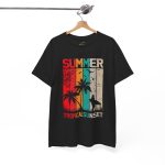 Summer Black Color T-Shirt For Unisex Heavy Cotton Tee