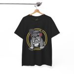 Bulldog Black Color T-Shirt For Unisex Heavy Cotton Tee
