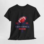 Football Black Color T-Shirt For Unisex Heavy Cotton Tee Football Black Color T-Shirt For Unisex Heavy Cotton Tee