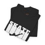 Skate Black Color T-Shirt For Unisex Tee