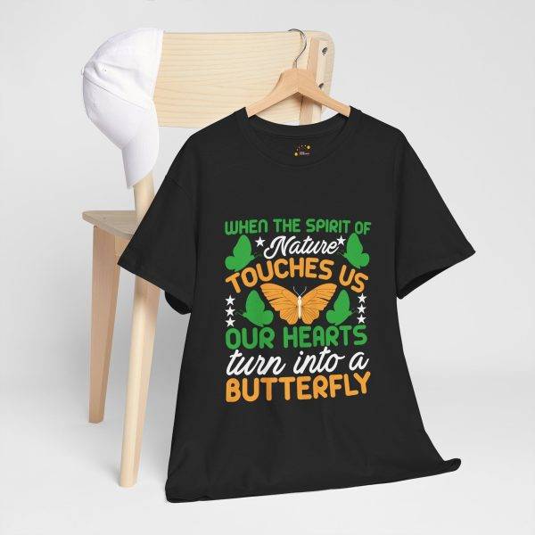 BUTTERFLY Black Color T-Shirt For Unisex Heavy Cotton Tee