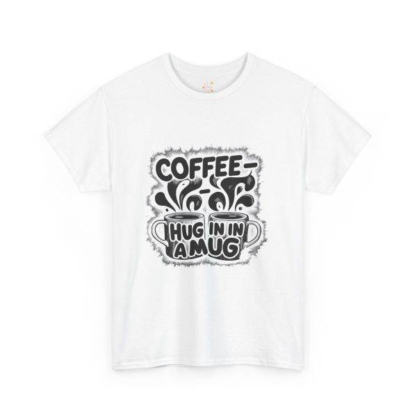 Coffee Hug Unisex Heavy Cotton Tee - Perfect for Coffee Lovers