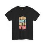 Funny Gym Apology Tee - Unisex Heavy Cotton T-Shirt