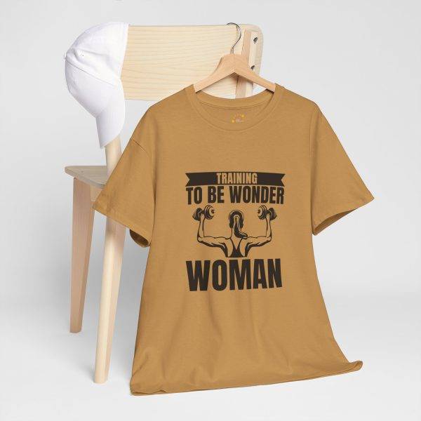 Training to be Wonder Woman Gym Women Heavy Cotton Tee