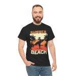 Summer Beach Unisex Heavy Cotton Tee - Relaxed Fit, Tropical Vibe, Perfect for Vacation
