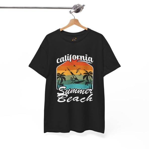 California Summer Beach Unisex Heavy Cotton Tee