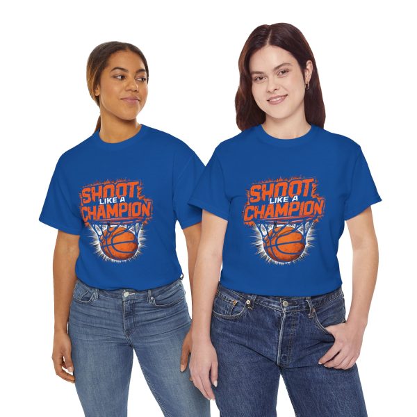 Shoot Like a Champion Basketball Tee - Unisex Heavy Cotton T-Shirt for Sports Lovers Shoot Like a Champion Basketball Tee - Unisex Heavy Cotton T-Shirt for Sports Lovers