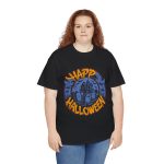 Happ Halloween Black Color T-Shirt For Unisex Heavy Cotton Tee Happ Halloween Black Color T-Shirt For Unisex Heavy Cotton Tee